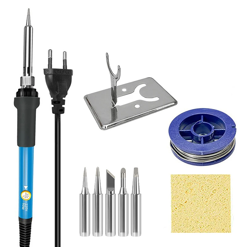 

Электрический паяльник HUXUAN синего цвета 60 Вт