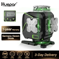 huepar s04cg 16 lines 4d cross line laser level bluetooth remote control functions green beam lines with hard carry case