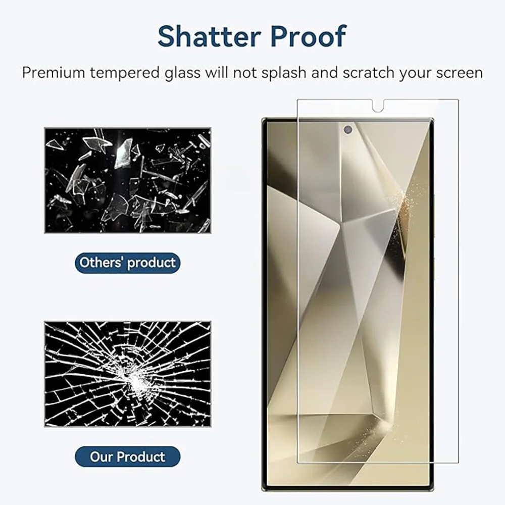 4 шт. Противоударная защита экрана для Samsung Galaxy S24 Ultra S23 FE S22 S21 Plus Защитное стекло