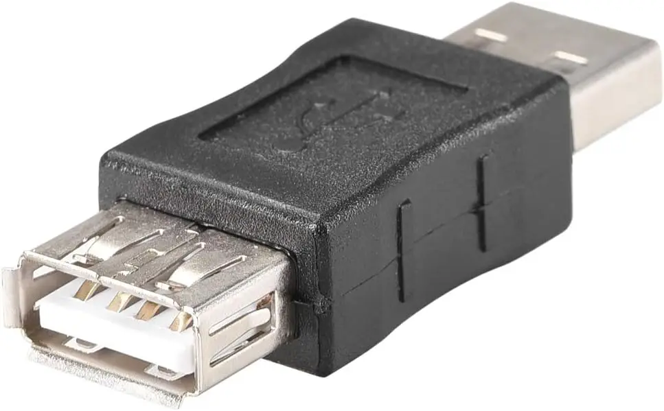 

USB a Male to Female Extension Connector, USB Female to Female Coupler, USB Type-A to USB Type-A Female Extender 5pcs