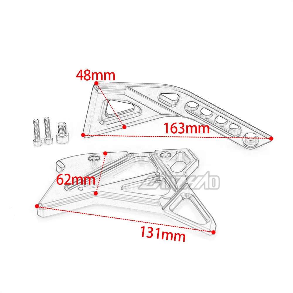 CNC алюминиевый мотоцикл EFI электронный впрыск боковая крышка украшающая защита