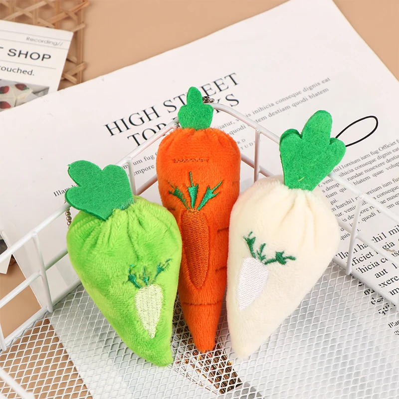 

1 шт., брелок для ключей с изображением овощей, редиса, моркови