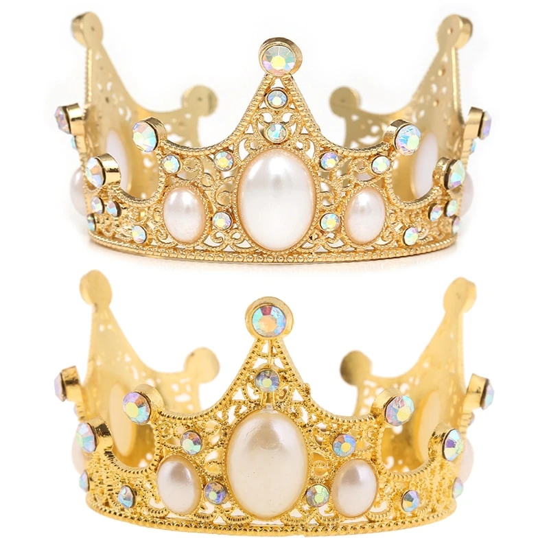 

HUYU Newborn Girls Boys Photography Gold Crown Props Little Baby Photo Foto Shooting Crown Accessories Infant Fotografia