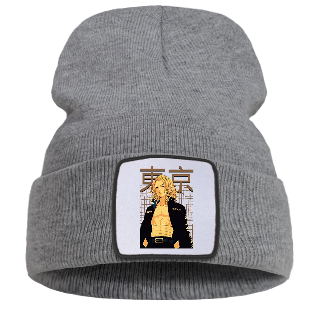 

Hat Tokyo Revengers Japan Anime Manga Unisex Winter Harajuku Hat Keep Warm Hip Hop Knitted Hats Simple Soft Caps For Boy Beanies