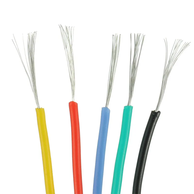 Гибкий силиконовый провод из луженой меди 28 AWG/0 08 мм² 5 цветов 10 8 футов/10 м