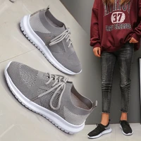 2022 women mesh lace up sneakers female summer vulcanized mesh breathable sport shoes ladies new flats footwear plus size 43