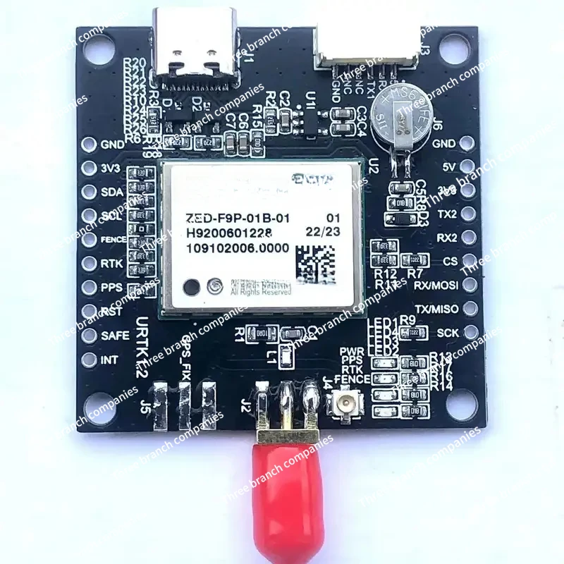 ZED-F9P-01B-01 Отличная плата GNSS работает последовательный I2C ESP32 с управлением и SPI UM980