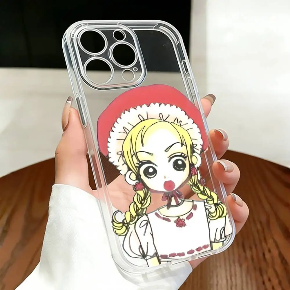 Фото Чехол Kouda M-Mikako для iPhone 17 16 15 14 13 12 11 Mini Pro Max Plus, прозрачная накладка №3