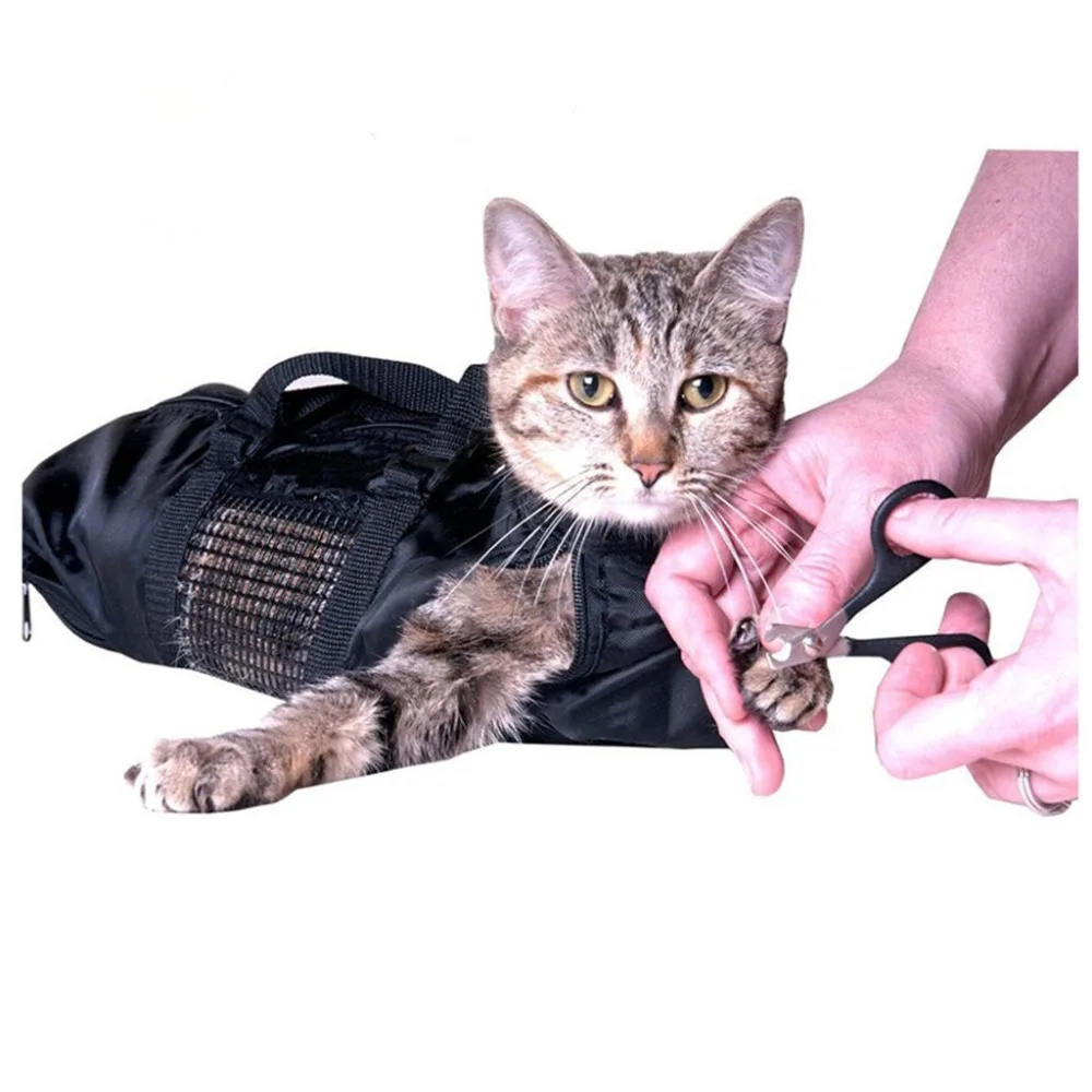 

Cat Grooming Bathing Cleaning Bag Adjustable Cats Washing Bags for Pet Nail Trimming Injecting Anti Scratch Bite Restraint Mesh