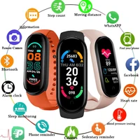 m6 smart bracelet men women heart rate blood pressure monitor sports band fitness tracker watches bluetooth step mileage running