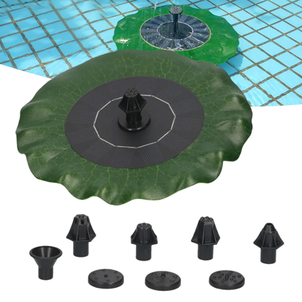 

Solar Bird Bath Garden Fountain Pump Panel Pool Aquarium Floating for Fish Bowl Aquarium Decor