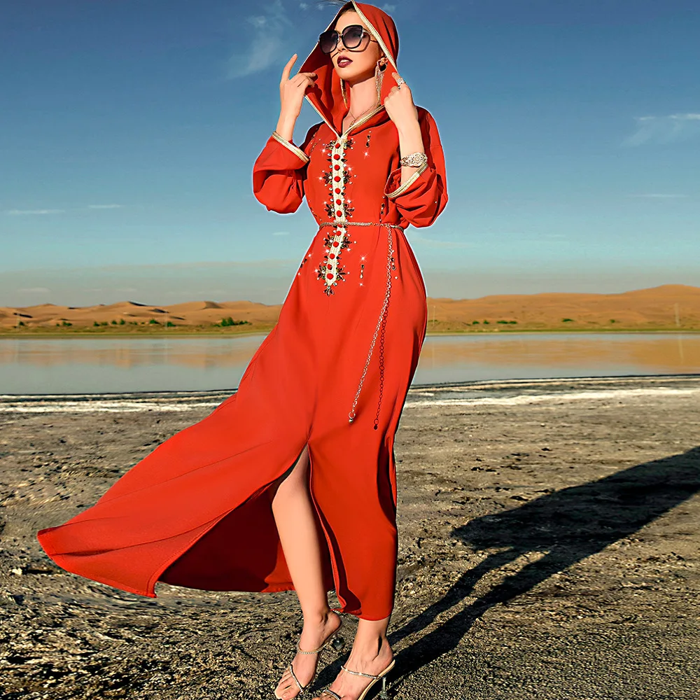 Винтажные марокканские вечерние платья Abaya Дубай роскошный халат Турция ИД