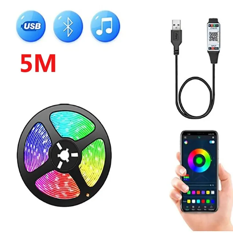 

Светодиодная лента Szaoju RGB Bluetooth 5В