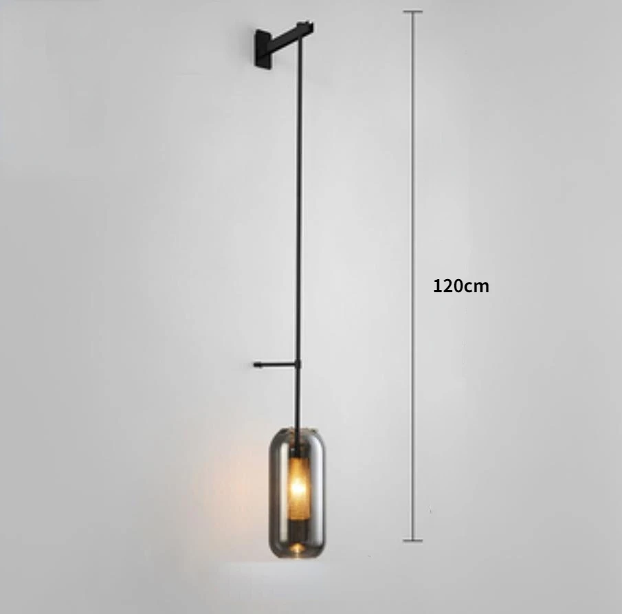 

Стеклянный настенный светильник