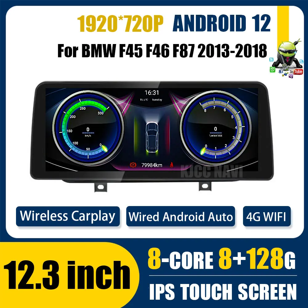 

Android 12 12.3 Inch For BMW F45 F46 F87 2013-2018 Touch Screen BT Car Carplay Monitors Multimedia Stereo Speacker Radio Player