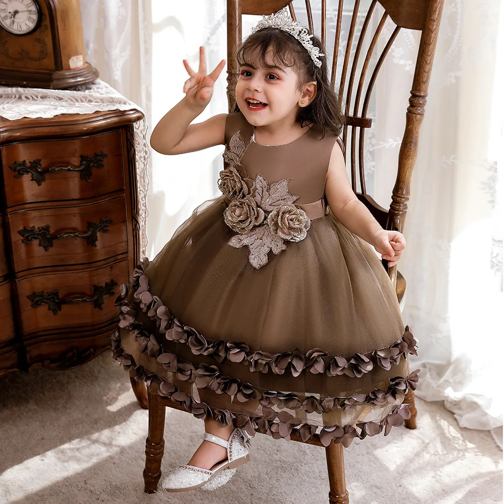 

Baby Girls Birthday Party Dresses Summer 0 1 2 3 Years Old Toddler Fashion Lolita Dress For Newborn Bebe Infant Princess Dress