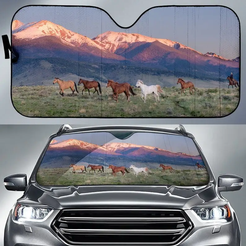 

Horse Trot Horse Sunshade for Car WindshieldSTYLE FOR CAR