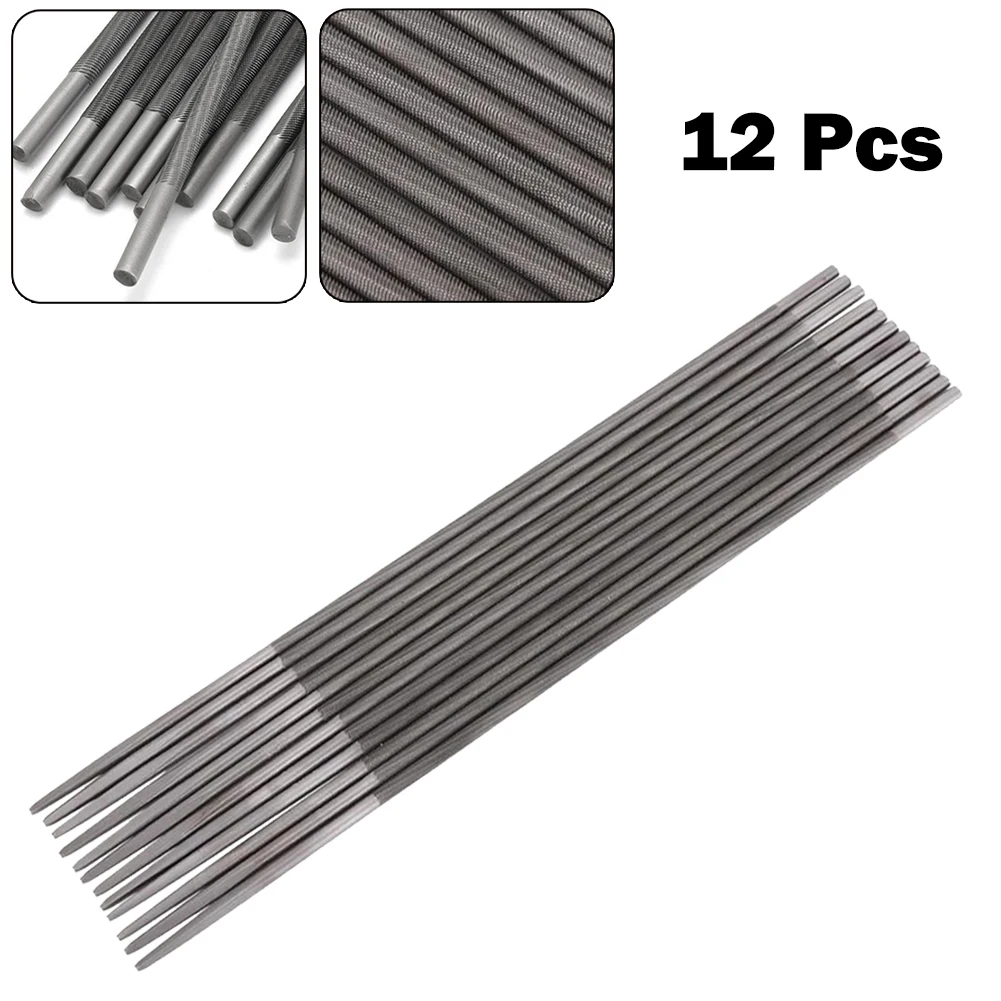 

Woodworking Chainsaw File Chain Saw Files Saw Blade Files 12Pcs Bearing Steel Brand New Sharpener For Woodwork