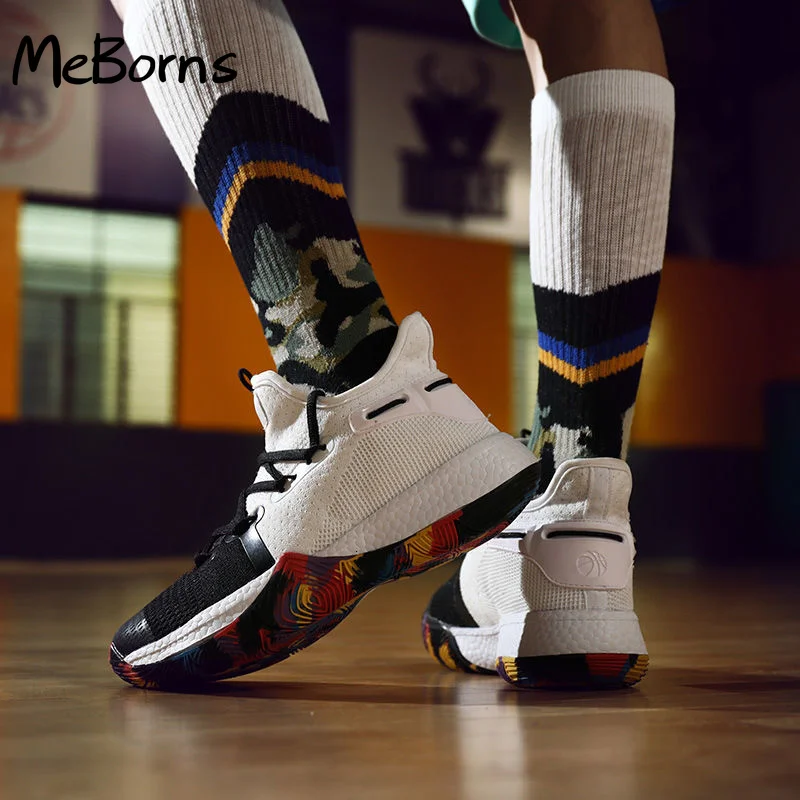 Высококачественные дышащие баскетбольные кроссовки мужские Нескользящие