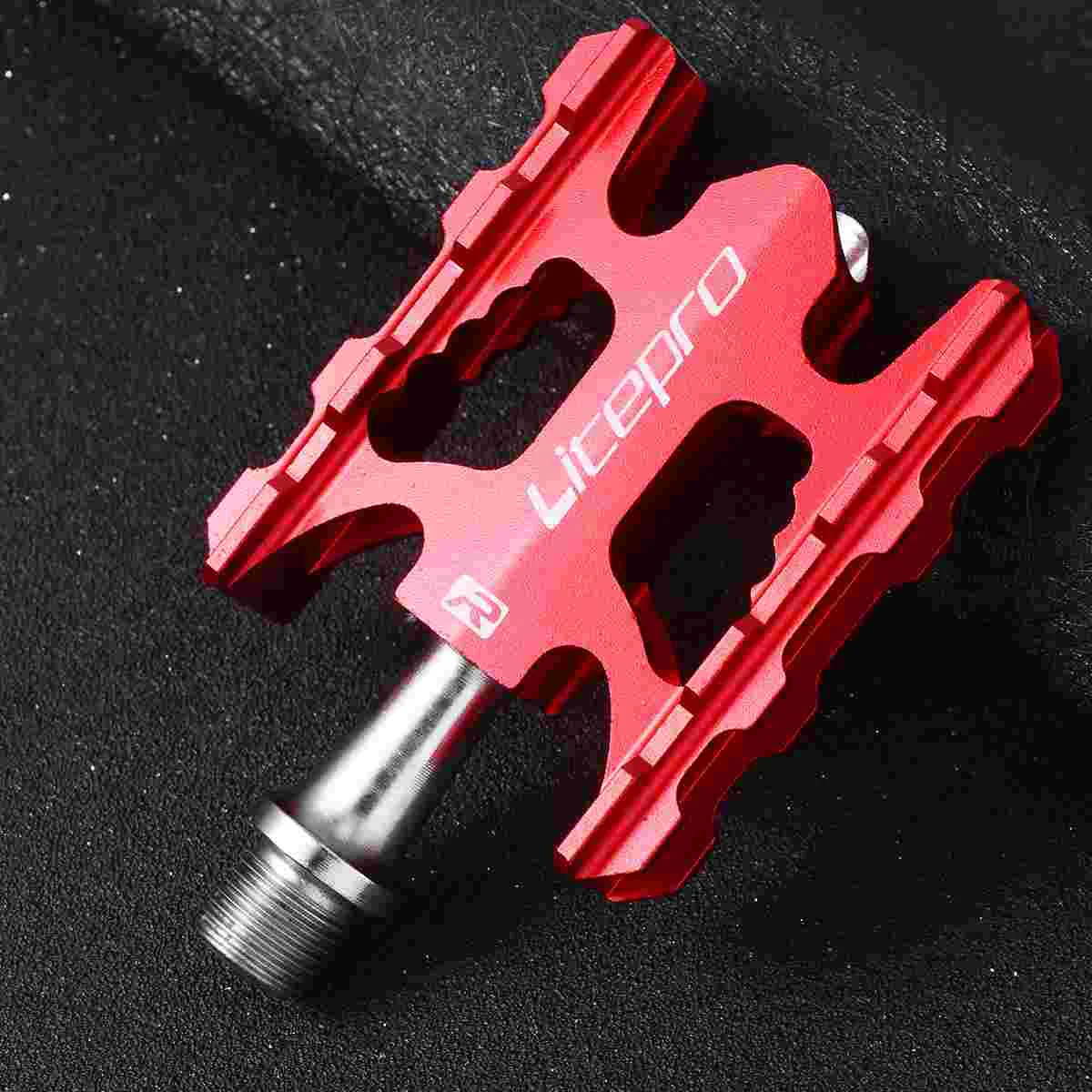 Ультралегкая педаль из алюминиевого сплава складная аксессуар (черный)