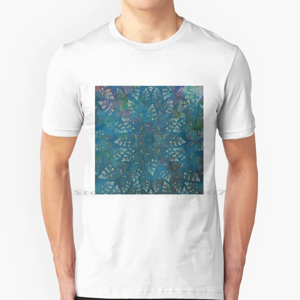 

Belen T Shirt 100% Cotton Laraba Belen Foglie Blossom Fiore Gold Oro Blu Petrolio Cerchio Big Size 6xl Tee Gift Fashion