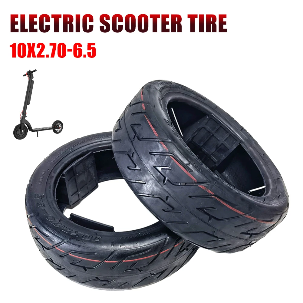 

Solid Tire 10x2.70-6.5 Electric Scooter Rubber Tire Vacuum Wheel Replacement Electric Scooter Accessories