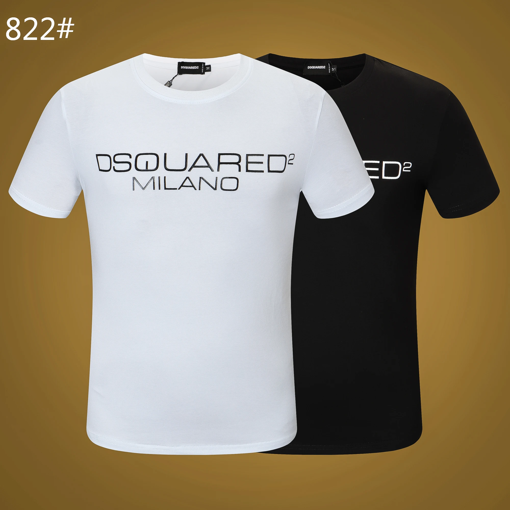 

Dsquared2 Summer New Men/Women 100% Cotton Casual Fashion Trend Dsq2 Letter Round Neck T-Shirt Boyfriend Gift D2 Short Sleeve822
