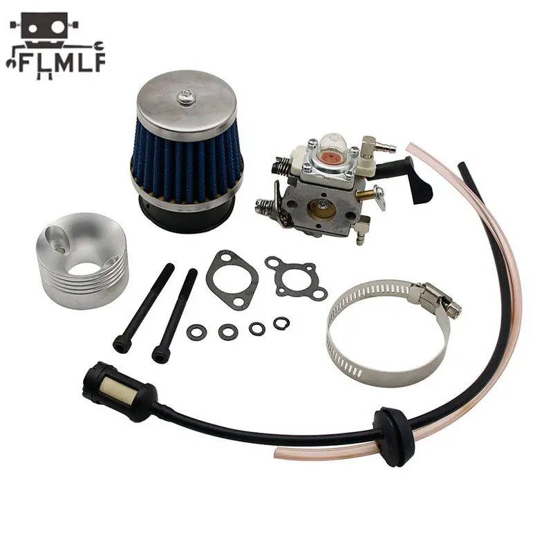 Rc-Auto-Luftfilter + Vergaser + Kraftstoffleitung des 23CC ~ 58CC-Motors für 1/5 Hpi Rofun Km Rovan LT Baja FG ZENOAH CY RCMK GoPed Redcat – Detail 1