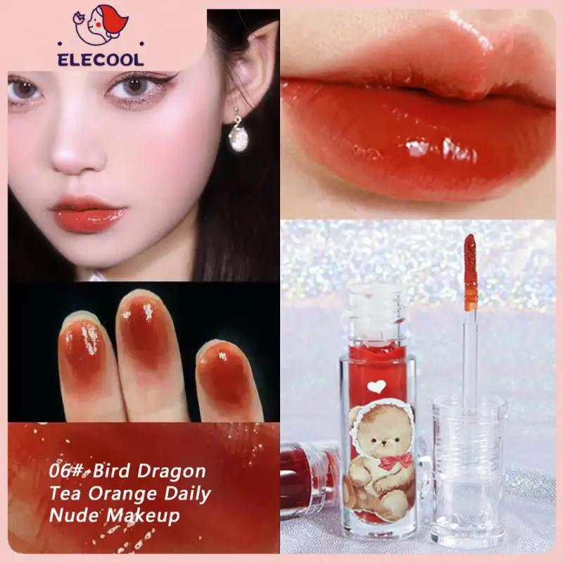 

6 Colors Water-light Mirror Lip Glaze Long Lasting Not Fade Lip Tint Gloss Labial Moistur Cosmetic Lipstick Maquillaje TSLM1