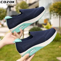women mesh flats shoes sneakers platform shoes women casual loafers summer 2022 new wedges breathable laides shoes mujer zapatos