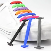 16pcs silicone shoelaces for shoes no tie shoe laces elastic laces sneakers kids adult rubber shoelace one size fits all shoes