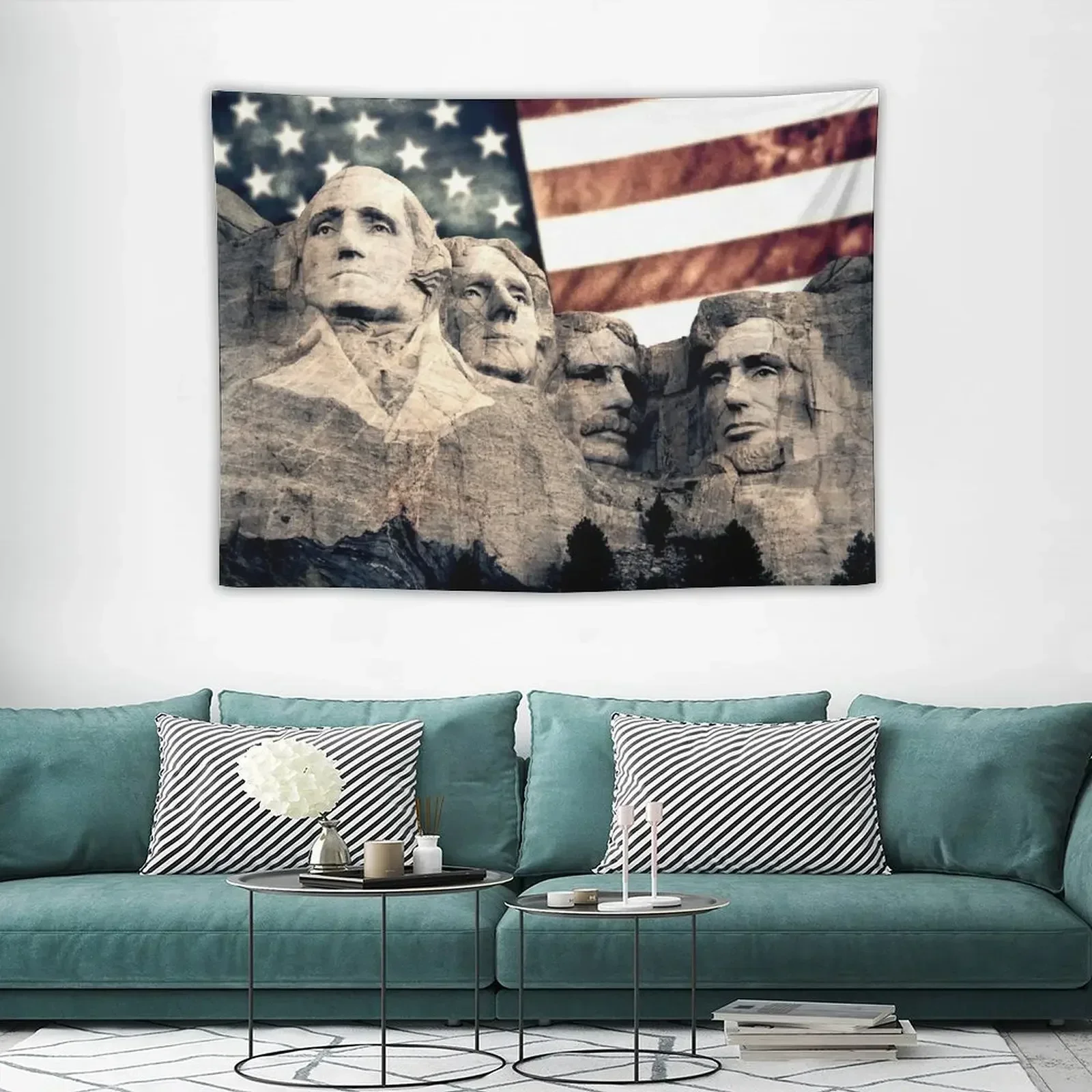 Патриотический гобелен Rushmore декоратор комнаты настенный художественный