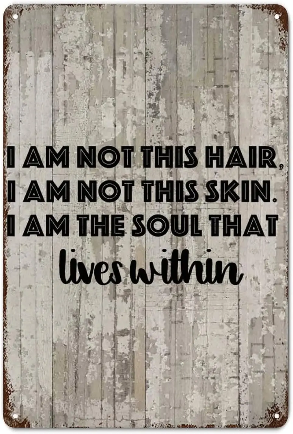 LUIJORGY тексты из Библии деревенский металлический знак Настенный декор я не такой