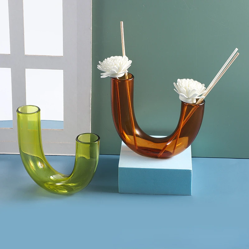S Glass Bottle Flower Vase For Wedding Living Room Home Accessories Gift