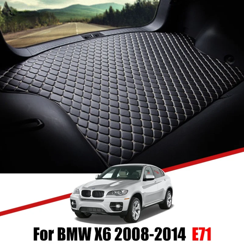 

Автомобильные накладки для багажника, аксессуары для BMW X6 E71 2008 2009 2010 2011 2012 2013 2014, грузовой поднос, задняя крышка, водонепроницаемый напольный коврик
