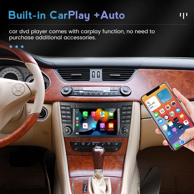 MEKEDE Android 11 DSP 2 ГБ + 32 для Mercedes Benz E-Class W211 W219 E200 E220 E300 автомобильный мультимедийный