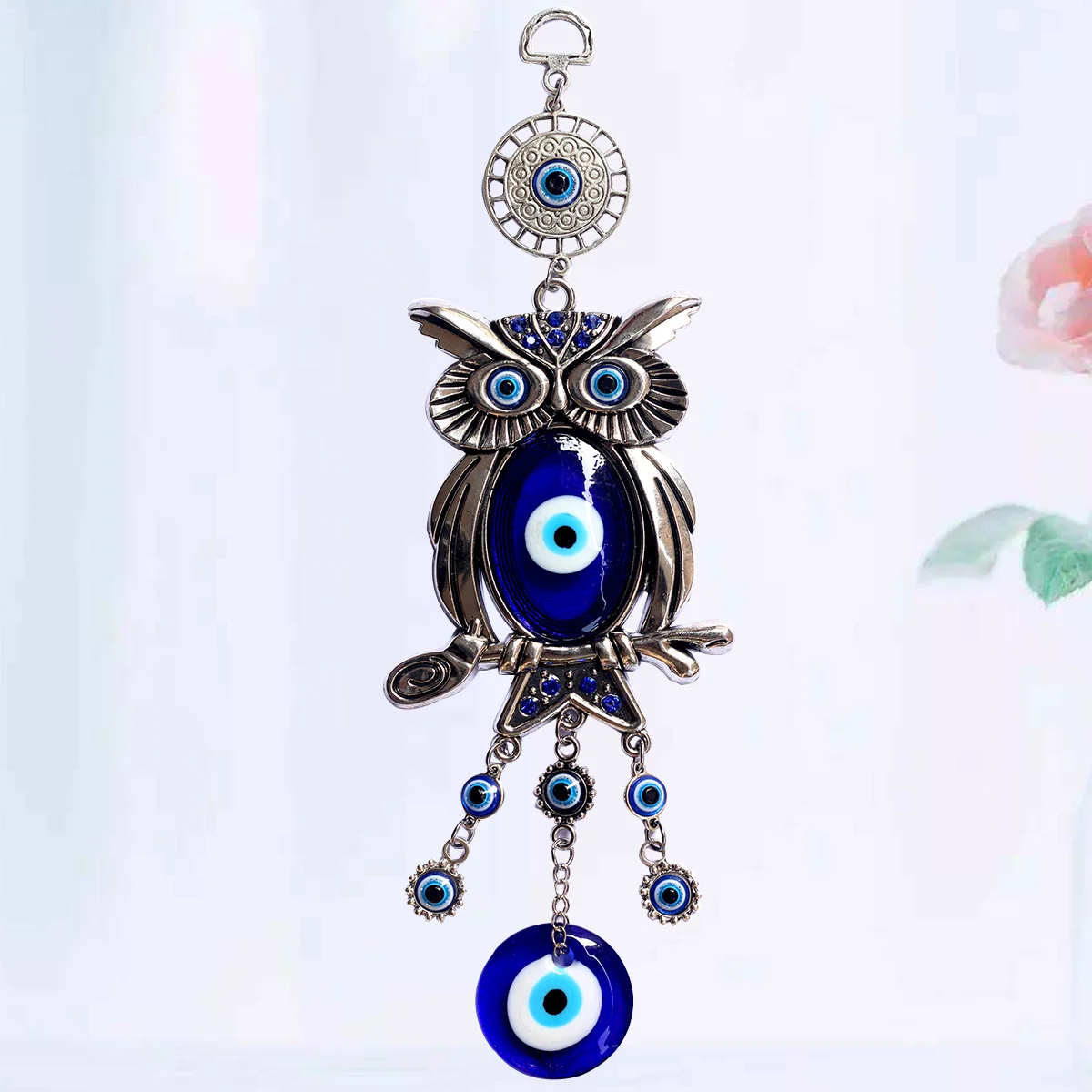 

Hanging Ornament Wall Pendantblessing Charm Turkish Blue Glass Small Bead Home Protection Evil Amulet Eye Car