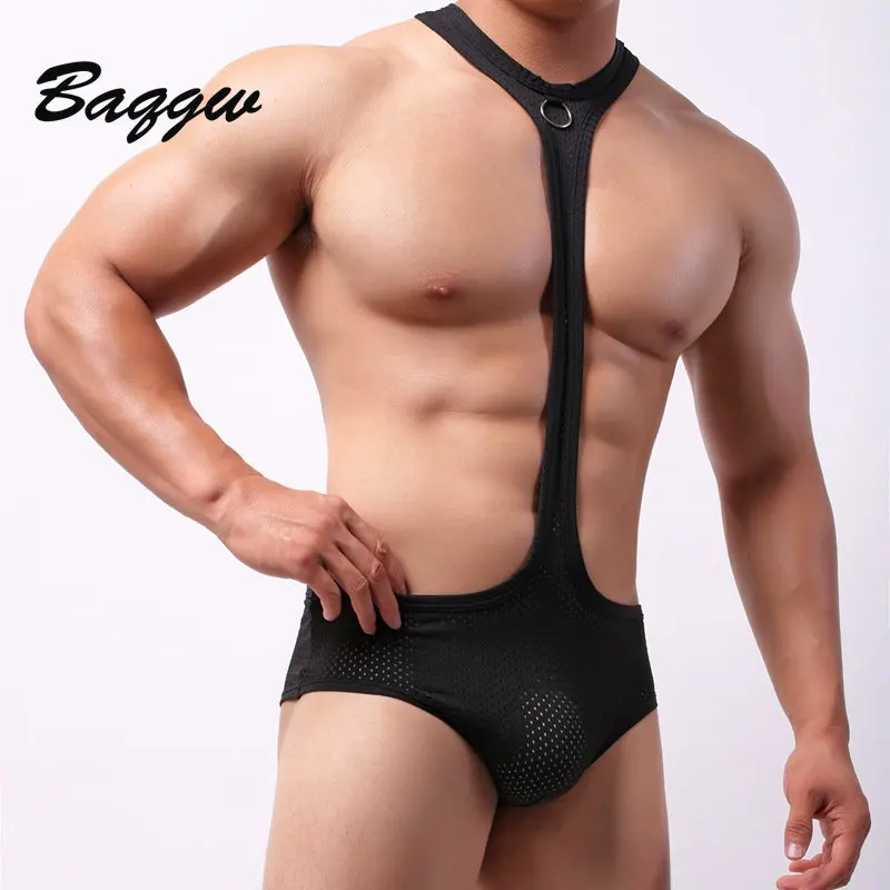 

Men's Sexy Gladiatus Bodysuits Mesh Hollow Out Male Lingerie Bodybuilding Gay Strong Erotic Sissy Nightclub Hornier Passion Wild