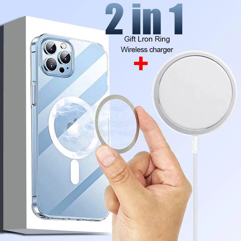 Магнитное Беспроводное зарядное устройство QI Mag для безопасной подставки