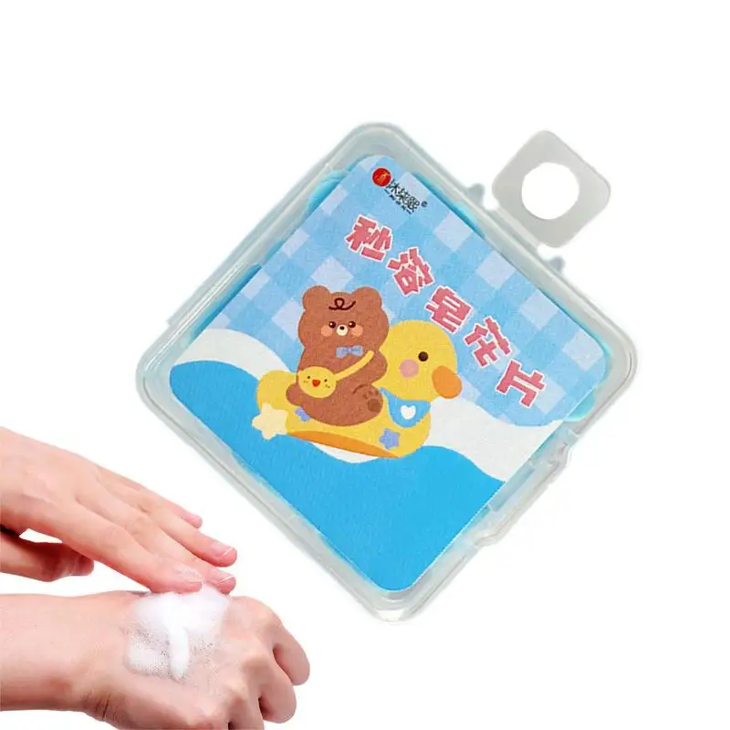 

Soap Tablets For Travel Hand Cleanser Soap For Business Trips Moisturizing Soap Paper Hand Wash Product For Travel Vacations