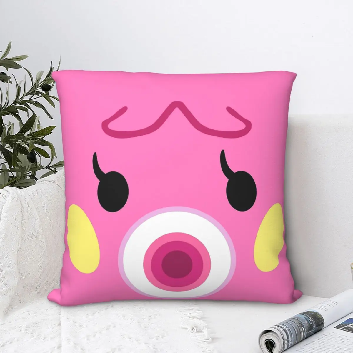 

Marina Animal Crossing Throw Pillow Case Backpack Cushions Covers DIY Printed Reusable Chair Decor