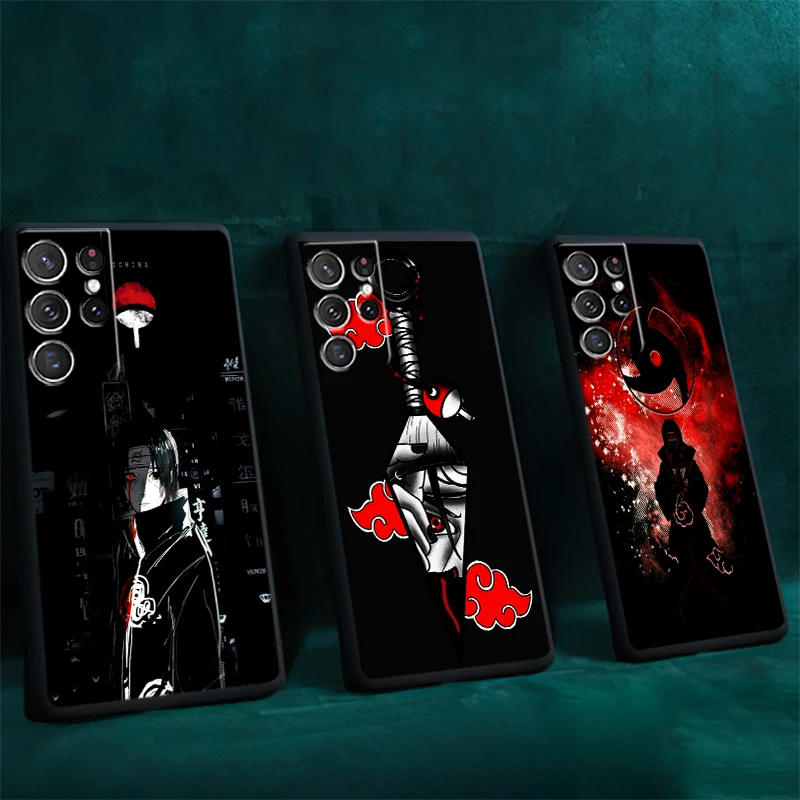 

Akatsuki Uchiha Itachi Naruto For Samsung Galaxy S22 S21 S20 Plus Ultra FE 5G S10 Lite S10E Plus 5G Phone Case Coque Back Funda