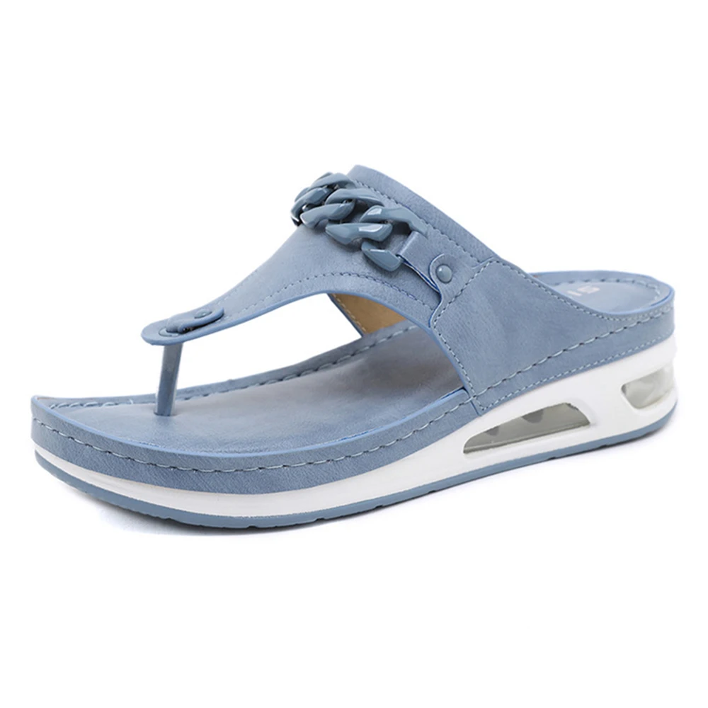 

Summer Air Cushion Women Flip Flops High Quality Sandals Solid Beach Slippers Anti-slip Outdoor Casual Shoes Female ks263