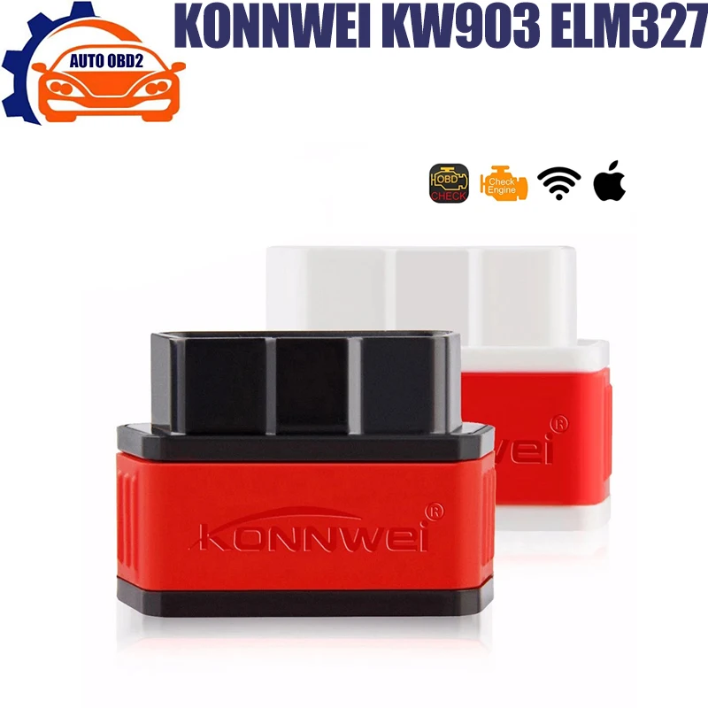 Автомобильный диагностический сканер Konnwei KW903 ELM327 Bluetooth ODB2 считыватель кодов для Android OBDII