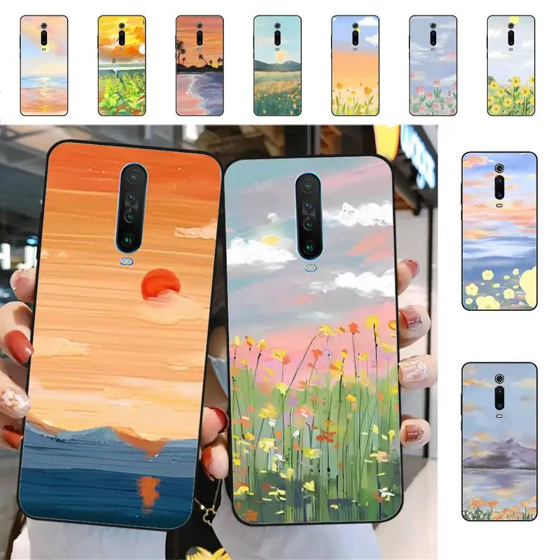 

Sunset Scenery Phone Case for Redmi 5 6 7 8 9 A 5plus K20 4X S2 GO 6 K30 pro