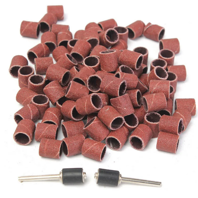 

102pcs Sanding Drums Kit Sanding Band 1/2 1/4 3/8 Inch Sand Mandrels Fit for Dremel Nail Drill Rotary Abrasive Tools