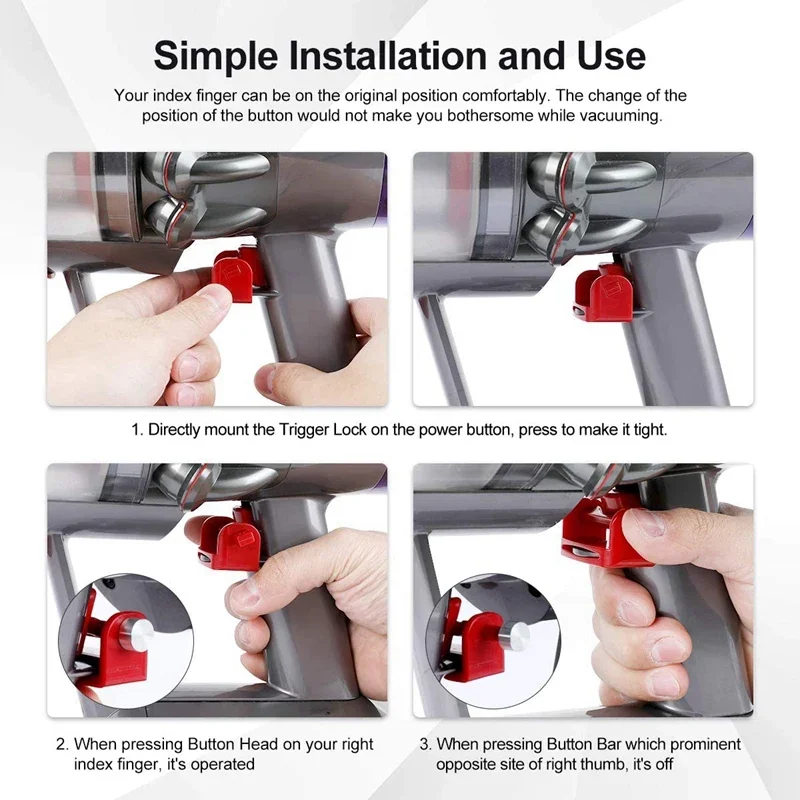 Dyson V10 V11 Trigger Lock совместимый аксессуар для пылесоса кнопка питания замок