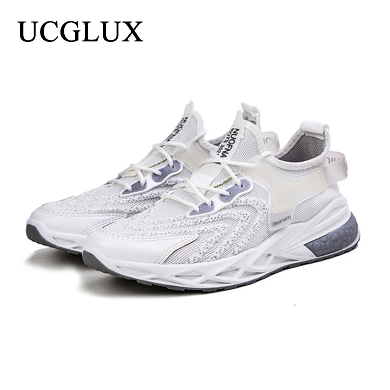 

2022 New Trend Men's Sports Shoes Mesh Breathable Casual Vulcanized Shoes Men's Comfortable Men's Sports Running Shoes