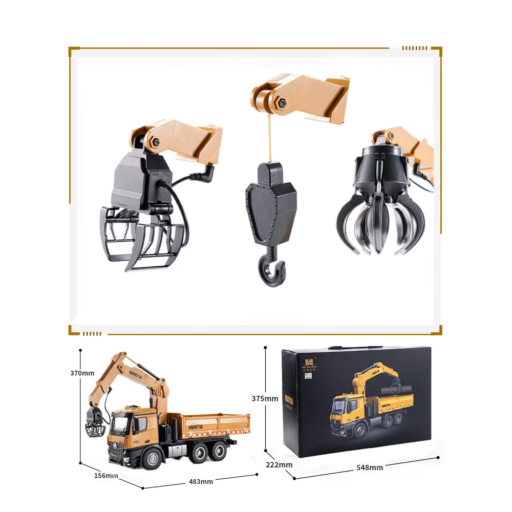 HUINA 1/14 575 автомобиль с дистанционным управлением Инженерная машина большой