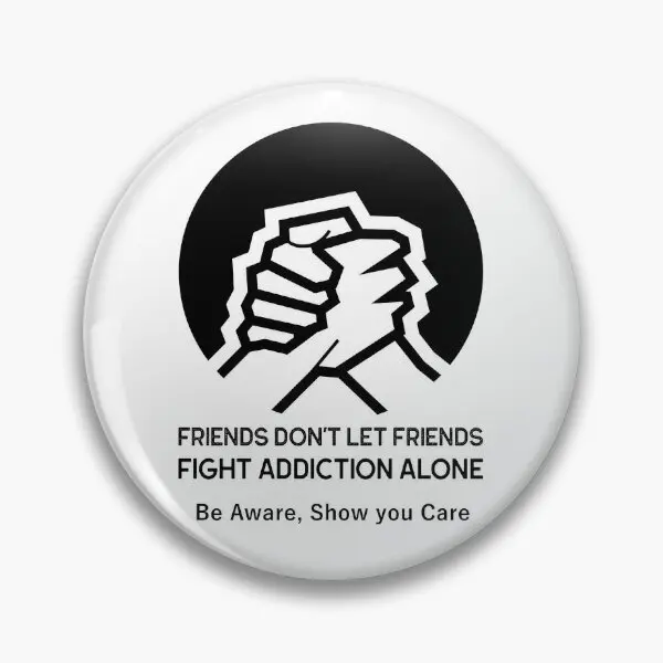

Friends Do Not Let Friends Fight Addictio Soft Button Pin Lover Decor Collar Creative Women Badge Brooch Fashion Lapel Pin